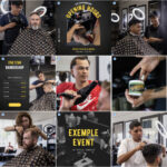 A visual depiction of the Instagram profile created for FiveStar Barbershop by Sprobuj Digital Agency, showcasing the barbershop's style and offerings through captivating visuals.