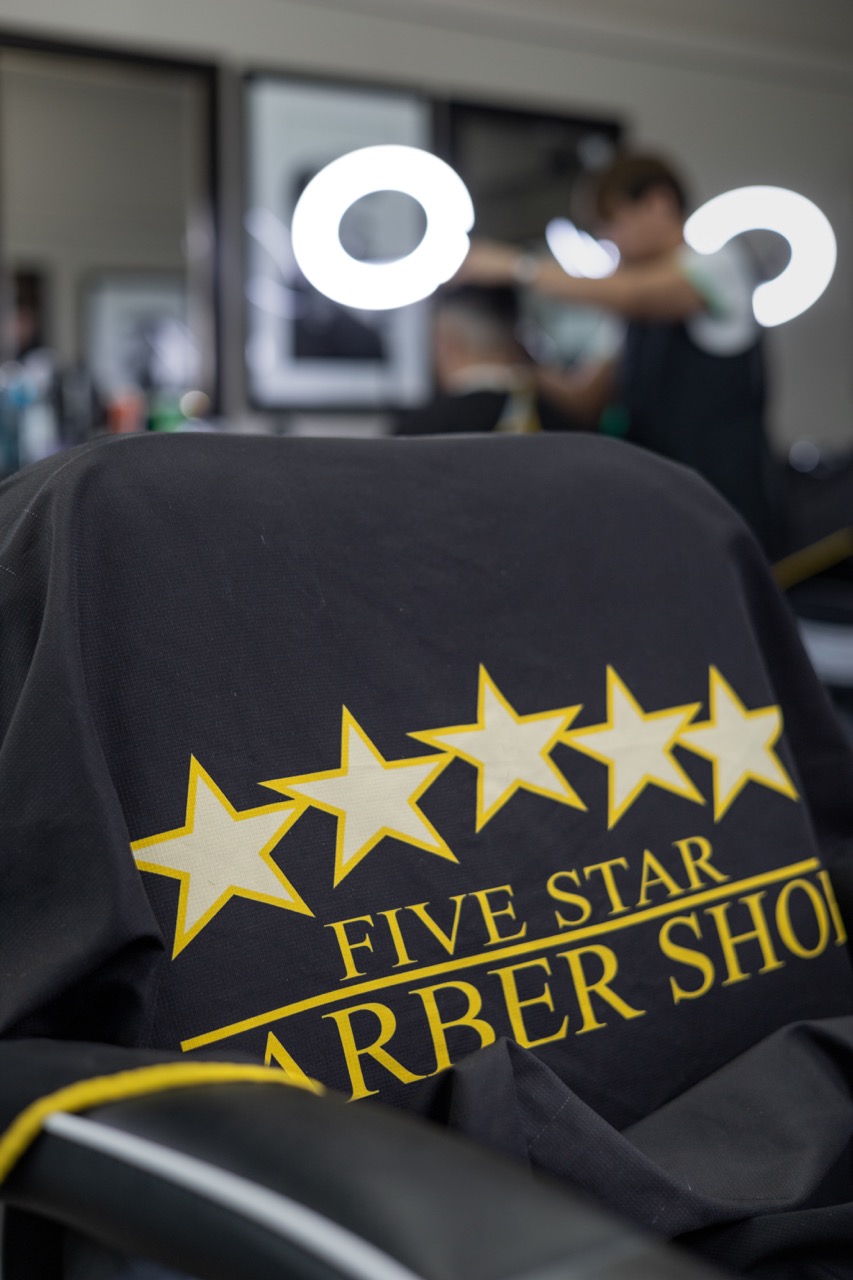 A visual representation of the product photoshoot executed by Sprobuj Digital Agency for FiveStar Barbershop, highlighting their high-quality barbering products in an appealing and professional manner.