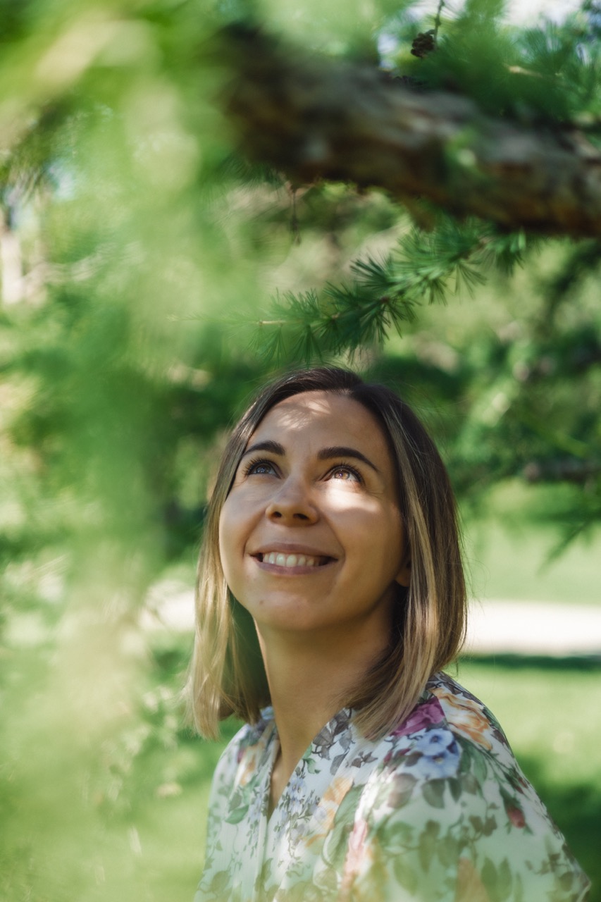 A captured moment from a purposeful photoshoot by Sprobuj Digital Agency, illustrating Kate Semeniuk's commitment to strengthening her brand's personal resonance and building profound connections with her audience.