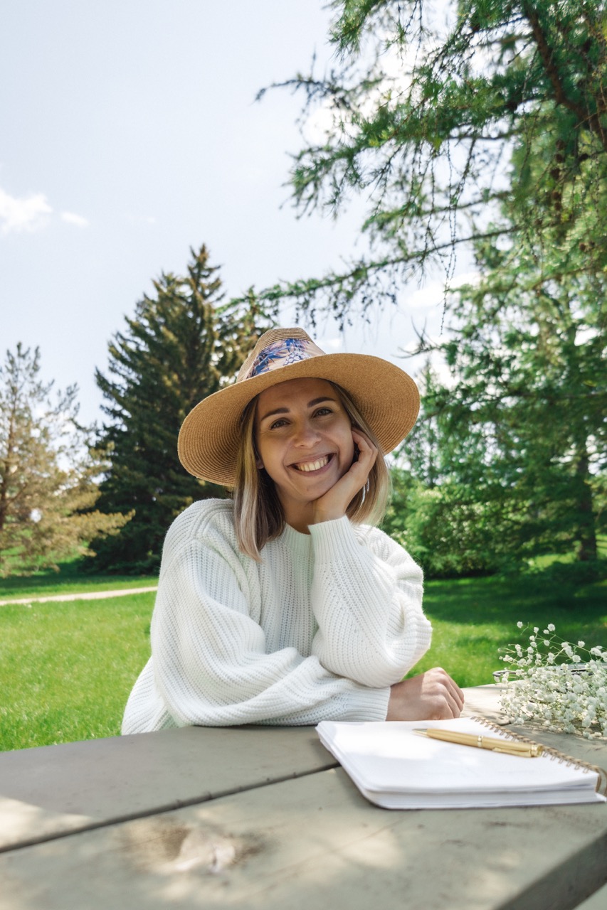 A captured moment from a purposeful photoshoot by Sprobuj Digital Agency, illustrating Kate Semeniuk's commitment to strengthening her brand's personal resonance and building profound connections with her audience.