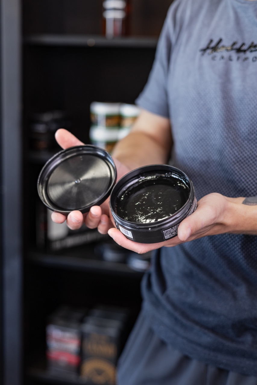 A visual representation of the product photoshoot executed by Sprobuj Digital Agency for FiveStar Barbershop, highlighting their high-quality barbering products in an appealing and professional manner.