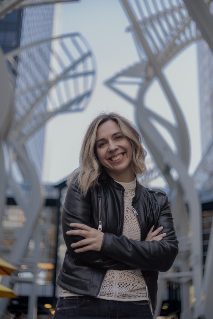 A glimpse into the captivating moments captured during a photoshoot for Kate Semeniuk by Sprobuj Digital Agency, showcasing her authenticity and style.