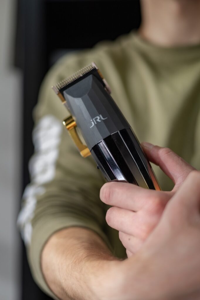 A visual representation of the product photoshoot executed by Sprobuj Digital Agency for FiveStar Barbershop, highlighting their high-quality barbering products in an appealing and professional manner.