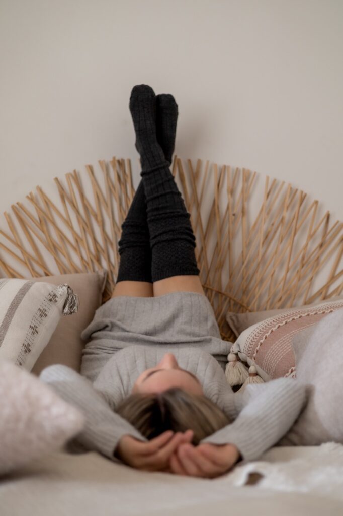 A visual from a photoshoot by Sprobuj Digital Agency for Kate Semeniuk, capturing the essence of the holiday season while reinforcing her strong and consistent brand identity as a hypnotherapist.