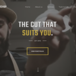 A visual representation of the captivating landing page designed for FiveStar Barbershop by Sprobuj Digital Agency, presenting their brand and services in an engaging and appealing manner.
