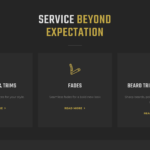 A visual representation of the captivating landing page designed for FiveStar Barbershop by Sprobuj Digital Agency, presenting their brand and services in an engaging and appealing manner.